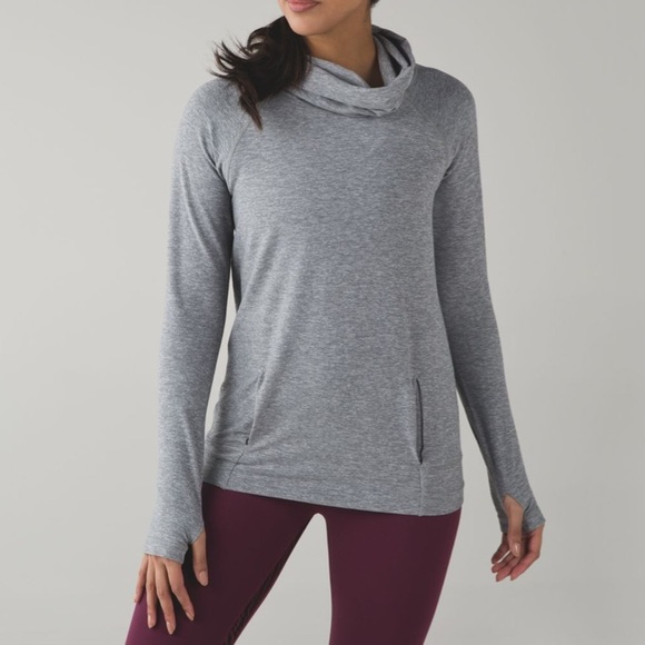 Lululemon Make A Move Long Sleeve in Heathered Battleship - Picture 1 of 10
